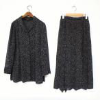 #anc Leilian Leilian выставить 9 чёрный две части общий рисунок боковой застежка-молния длинный женский [919303]