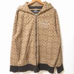 ショッピングコーチ #anc コーチ COACH パーカー LARGE ベージュ 茶 C8773 シグネチャー ロゴ ジップアップ メンズ [928198]