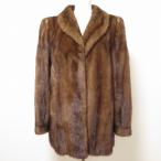 #wnc SaGa норка SAGAMINK меховое пальто 11 светло-коричневый тон норка мех женский [930601]