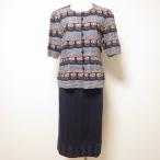 #sncsa сахалинский таймень to ширина . глициния столица .. выставить две части вязаный темно-синий белый желтый цвет серия короткий рукав окантовка цветочный принт женский [934790]