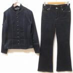 #ancrekip Yoshie Inaba L'EQUIPEYOSHIEINABA выставить две части темно-синий серия Denim воротник-стойка стрейч женский [940170]