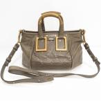 ショッピングchloe #anb クロエ Chloe ハンドバッグ ショルダーバッグ グレー系 ゴールド 2Way エテル ショルダーストラップ付き レディース [941571]