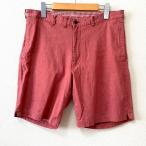 #snc Papas Papas брюки L красный серия шорты лен . простой мужской [947073]