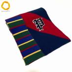 #wnzm ラルフローレン RalphLauren マフラー 紺 マルチ ワッペン レディース [962540]