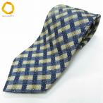 #ae I m Pro канал im product Issey Miyake галстук синий серия оттенок бежевого общий рисунок в клетку шелк сделано в Японии мужской [994221] k01