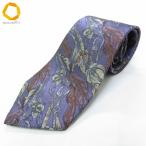 #ae Dunhill Dunhill галстук синий фиолетовый серия мульти- общий рисунок цветочный принт глянец шелк Италия производства мужской [994243] k01