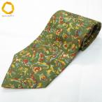 #ae Ermenegildo Zegna Ermenegildo Zegna галстук хаки мульти- общий рисунок животное рисунок заяц белка птица лев шелк мужской [994293] k01