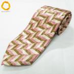 #ae Ermenegildo Zegna Ermenegildo Zegna галстук розовый серия светло-коричневый тон "в елочку" рисунок земля узор цветочный принт шелк Италия производства мужской [994361] k01