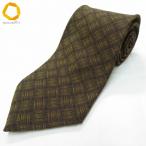 #ae Christian oja-ruCHRISTIAN AUJARD галстук светло-коричневый тон общий рисунок проверка плетеный узор шелк Италия производства ткань сделано в Японии мужской [994366] k01