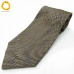 #ae Fendi FENDI галстук светло-коричневый тон темно-синий общий рисунок Zucca рисунок шелк прекрасный товар Италия производства мужской [994403] k01