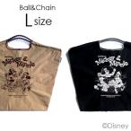 ショッピングミニー 正規品 BALL＆CHAIN ボールアンドチェーン バッグ エコバッグ ショッピングバッグ 2way Lサイズ Disneyモデル Mickey&Minnie ディズニー ミッキー＆ミニー