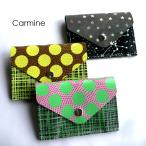 carmine カーマイン 財布 ポケット カード コインケース キャッシュレス ウォレットプラス CLW 星 スター 水玉 ドット ゴールド ネオン イエロー ピンク