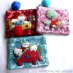 ショッピングスパンコール tamao world タマオワールド スパンコール 刺繍 ポーチ SANRIO サンリオキャラクターズ  マイメロディ ハローキティ KITTY 3835 3814 3815