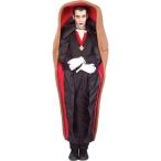 吸血鬼 ドラキュラ バンパイア コスチューム 大人 ハロウィン 仮装 ホラー 衣装 棺桶に入ったドラキュラのコスチューム コスプレ