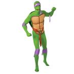 タートルズ 忍者  ドナテロ 大人 男性用 全身タイツ シェル コスチューム TMNT 紫 パープル ティーンエイジ ミュータント コスプレ