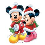 ディズニー ミッキーマウス ミニーマウス サンタクロース 等身大 パネル クリスマス 飾り インテリア デコレーション