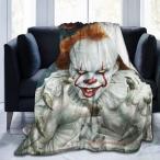 ペニーワイズ グッズ 毛布 ブランケット IT イット 映画 ハロウィーン ホラー 怖い キャラクター フリース