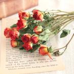  спрей rose orange серия 3шт.@[ сухой цветок ] ( длина 30cm передний и задний (до и после) ) [AS-3] небольшое количество . стебель имеется swag материалы для цветочной композиции материал бесплатная доставка 
