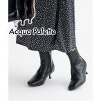 ブーツ 靴 4E 幅広 ゆったり ワイド 大きいサイズ オブリークトゥ 防水 防滑 はっ水 滑りにくい ショートブーツ ACQUA PALETTE アクアパレット (アクアカルダ)