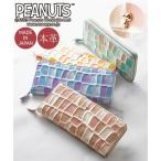 ファッション雑貨 スヌーピー 本革 日本製 ステンドグラス風 ラウンドスリム 長財布 婦人財布 PEANUTS キャラクター お財布 ウォレット (アクアカルダ 送料無料)