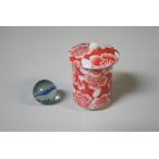 # миниатюра керамика крышка есть горячая вода только ( маленький ) Sakura .. красный миниатюра посуда сделано в Японии производство * прямые продажи товар 