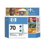 HP 70 печатная головка { голубой / зеленый } (C9408A)