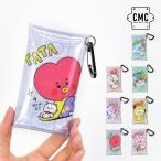 BT21 公式ライセンス商品 グッズ クリアマルチケース Sサイズ 小物入れ ポーチ カラビナ 定期入れ キー 鍵 レディース 大人 学生 子供 かわいい キャラクター