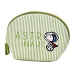 Yahoo! Yahoo!ショッピング(ヤフー ショッピング)スヌーピー SNOOPY ポーチ 小物入れ グリーン（SPZ-1676） レディース 女子 大人 高校生 ヒッコリー 刺繍 化粧ポーチ キャラクター スヌーピーグッズ 雑貨