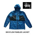 STUSSY ステューシー スリーエム ナイロン パネルド ジャケット 3M NYLON PANELED JACKET BLUE 115384