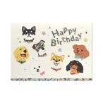 G.C.PRESS　カード　BIRTH　ＩＮＵ　006-18｜文房具 バースデーカード 誕生日カード 犬 ドック トイプードル チワワ