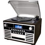 FUZE Bluetooth搭載多機能レコードプレーヤー CLS60 レコード(EP/LP) CD AM/ワイドFM カセットテープ SD/