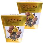 ゴディバ GODIVA マスターピース アソートボックス 大容量 (360g 44〜45粒)×2ケース ミルクチョコレート4種アソート