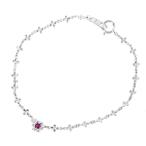 �֥쥹��å� ��ӡ� 0.08ct �ۥ磻�ȥ������ k18 �ե� ������� �ǥ����� ���奨�꡼ ��ǥ����� �����ȥ��