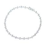 �ƥ˥��֥쥹��å� ������ 0.50c 0.5ct k18 �ۥ磻�ȥ������ ���奨�꡼ ��ǥ����� �����ȥ��