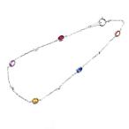 �֥쥹��å� ��ǥ����� 18�� �ۥ磻�ȥ������ 18cm ��ӡ� ���ե����� 1.23ct ������ 0.04ct K18WG ���奨�꡼ �����ȥ��