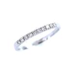 ��������ɥ�� ���� Pt900 17�� �ץ���� ������ 0.20ct ��ʸ�� �٤� ���奨�꡼ ��ǥ����� �����ȥ��