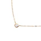 ���ɥ��� �ͥå��쥹 K18PG ��γ ������ 0.07ct 18�� �ԥ󥯥������ 111011123101 ���奨�꡼ ��ǥ����� �����ȥ��