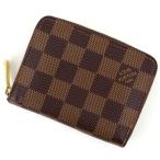 ショッピングダミエ ルイヴィトン ダミエ ジッピー コインパース N63070 コインケース コンパクトウォレット 小銭入れ ミニ財布 ラウンドファスナー ブラウン アクトワン