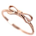 ショッピングピンキーリング ピンキーリング K10PG ピンクゴールド リボンモチーフ 5号 ジュエリー レディース アクトワン