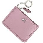  Coach Mini обтягивающий ID футляр для карточек лиловый серия кожа цепочка для ключей имеется CH810 застежка-молния карман окно имеется футляр для карточек akto one 
