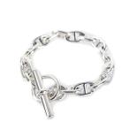  Hermes she-n* Dunk ruMM браслет SV925 58.8g 16 koma 17cm sterling серебряный мужской женский ювелирные изделия akto one 