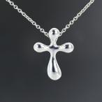 ティファニー ネックレス スモールクロス スターリングシルバー 41cm シルバーアクセサリー ティアドロップクロス デザインネックレス ジュエリー アクトワン