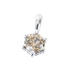 ペンダントトップ ダイヤモンド ブラウンダイヤ 一粒ダイヤ 0.25ct プラチナ アクセサリー ジュエリー レディース アクトワン
