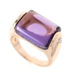 ブルガリ ミューザ リング 18金 12号 K18PG ピンクゴールド アメジスト ダイヤ 12.0g ファッションリング デザインリング ジュエリー アクトワン