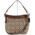  Coach сумка женский 2WAY one плечо сумка на плечо signature бежевый × Brown F13744 плечо .. наклонный ..akto one 