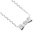 �ͥå��쥹 ��ǥ����� ��ܥ� ������ 0.05ct �ۥ磻�ȥ������ K10WG 41cm �����㥹�����դ� ���奨�꡼ �����ȥ��