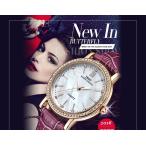腕時計　レディース　IBSO　レザーストラップクリスタルブレスレットクォーツ　女性腕時計　ファッション　プレゼント　