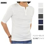 Tシャツ メンズ 半袖 ヘンリーネッ