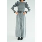 クラネ / CLANE コクーン バルキー デニムパンツ -  COCOON BULKY DENIM PANTS (GREY)