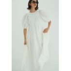クラネ / CLANE バルーンフリルワンピース -  BUBBLE FRILL ONEPIECE (WHITE)